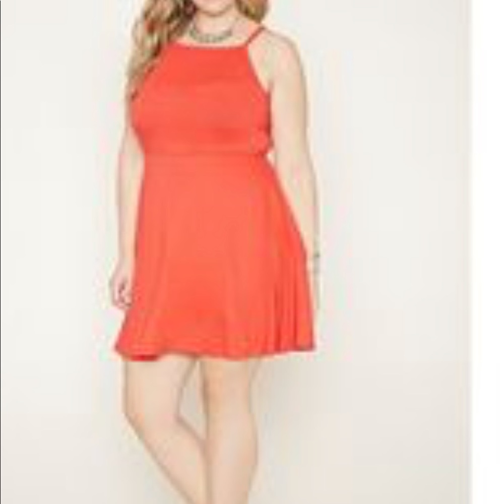 Forever 21 plus skater ribbed dress
